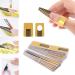 100 Self-Adhesive Nail Templates - Golden Gel Nail Modeling & Extension Stencils | International Shipping - Buy Online on GoSupps.com