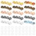 Unicrafale 20 pcs 5 colors hair clips set brass diy blank hair clips for DIY macaron resin hair clips metal cabochon hair clips with glass cabochons for women headgear hair jewelry