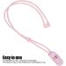 BTE Hearing Aids Clip Rope - Silicone Elastic AntiLoss Lanyard for Children & Adults - Pink - Buy Online on GoSupps.com