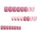 SINLOV Medium Square Fake Nails Pink Nude French False Nail Glossy Full Cover False Nails Press on Nails for Women and Girls - Buy Online on GoSupps.com