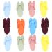 Lurrose 12 Pairs Disposable Pedicure Slippers Foam Flip Flops for Spa Pedicures Nail Salon Home Use