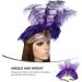 FRCOLOR Feather Headband Vintage Fascinator Carnival Headpiece Party Masquerade Pageant Show Headdress (Purple) - Buy Online on GoSupps.com