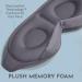 Memory Foam Sleep Mask with Blinkable Light Blocking-Adjustable Contoured Eye Cover for Men and Women-Gray - Buy Online on GoSupps.com