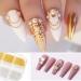 0.6mm Mini Stainless Steel Nail Beads - Gun Grey Rose Gold Caviar DIY Tool for Nail Art Decorations - 6 Sizes - Gold Color - Buy Online on GoSupps.com