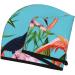 Buy Tropical Jungle Flamingo Microfiber Hair Towel | Soft Super Absorbent Quick Dry Wrap for Long Curly Thick Hair - Ideal for Women - Buy Online on GoSupps.com