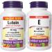 Webber Naturals Lutein 40 mg with Zeaxanthin Maximum Strength 120 Softgels Supports Eye Health & Vitamin E 400 IU 120 Softgels Natural Source of Vitamin E Antioxidant Support SUPPLEMENT + VITAMIN ECS165693