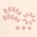 24Pcs Short Almond French Tips Press on False Nails - Nude Pink Fake Nails with Glue Stickers for Women - Reusable Ballerina Acrylic Full Cover Stick on Nails - Buy Online on GoSupps.com