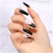Nail art patches beautiful and fashionable nail patches finger decorations beauty decoration supplies black flame manicure nail patches wearable fake nails 24 pieces of jelly glue nail art patch Zs7012 - Buy Online on GoSupps.com