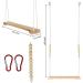 Adjustable Chicken Swing Toy for Coop with Roost - Large Ladder Bar Accessories | Includes Ropes & Metal Hook | 15.5in x 2.75in - Buy Online on GoSupps.com