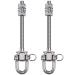 Seleware hard-wearing swing hanger made of stainless steel stainless steel swing hook for wooden and steel girders yoga hanging touches basebag veranda swing sets 2 pieces 90mm x m10 x 2 pieces