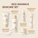 Moisturizing Korean Rice Skin Care Set Radiance Skincare 5-Step Routine with Rice Cleanser Toner Serum Face Cream Eye Cream Hyaluronic Acid & Ceramides for Glowing Skin All Skin Types - Buy Online on GoSupps.com