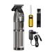 Hair Trimmer M6 Professional Hair Clipper Hair Clipper Men Full Metal Barber Body Hair Clipper Strong Power 7200rpm Hair Care and Styling(Color:Black Size:AU Plug) AU Plug Black