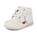 Kickers Unisex Kids Kick Hi Leather Ankle Ankle Boot 3 UK Child White