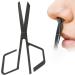 Nose Hair Scissors Beard Nose Hair Trimming Scissors Stainless Steel Nose Hair Scissors Oblique Angle Nose Hair Trimming Scissors (Black) - Buy Online on GoSupps.com