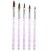 Avodova acrylic brush for nails 5 pcs nail art brush set gel nails brush acrylic nail brush pens for diy nail art design painting salon and home use
