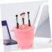 SKISUNO Makeup Brush Cleaning Bowl Retractable Silicone Scrub Cup Drying Rack Brush Makeup Tool Cleaner Beauty Tool Cleaning Bowl Multifunction Silica Gel Storage Rack Makeup Brush Cleaner 9.20X9.20X8.60CM Pink - Buy Online on GoSupps.com