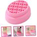 Mikinona Makeup Brush Cleaning Cup Brush Scrubber Mat Cosmetic Brush Cleaning Mat Silicone Brush Washing Bowl Makeup Brush Cleaning Pad Tool Silica Gel Pink Cleaner Beauty Egg - Buy Online on GoSupps.com