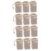 Baluue 12 Pcs Soap Bag Soap Foam Net Bar Soap Saver Bubble Foam Net Soap Net Cotton Linen Beige