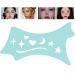 Eyeliners Stencils Wingtips Flexible Eyeliners Stencils Precision Beveled Design Eyeliners Reusable Cleansing Cloths for Women Blue