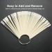 Nail Tip Stick - 100Pcs Fan False Nail Tips for Manicure & Gel Display (White) - International Shipping Available - Buy Online on GoSupps.com