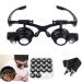 Magnifying Glasses with LED Light, LXIANGN Jeweler Loupe Watch Repair Magnifier with 8 Interchangeable Lens-2.5X 4X 6X 8X 10x 15x 20x 25x for Close Work 2.5x/4x/6x/8x/10x/15x/20x/25x