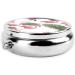 Flamingo Flowers Mini Round Pill Box - 3 Compartment Travel Pill Organizer | Portable Medicine Case for Pocket Home & Office - Buy Online on GoSupps.com