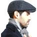 Mens Vintage Newsboy Gatsby Hat | Flat Ivy Cabbie Cap for Driving | Boyfriend Gift - Buy Online on GoSupps.com