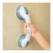 Grab Rail Home Bathroom Safety Handicap Grab Bar Abs Suction Grab Bar Bathroom Wall Anti-Skid Support Rail No Fixings Needed Portable Mobi