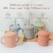 Silicone Sippy Cup Baby Cat Training Cup with Straw - No Spill Toddler Trainer Cup in Pink | Easy to Clean | Two-Handed Design - Buy Online on GoSupps.com