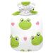 Hot water bottles with cover Cute frogs with hearts Hot water bottle for pain relief warming hands heating bag 2 liters