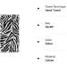 Naanle Stylish Zebra Seamless Pattern Hand Towel (16 x 30) - Highly Absorbent & Multipurpose for Bathroom, Hotel, Gym & Spa - White & Black Zebra Print - Buy Online on GoSupps.com