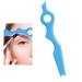 Eyebrow Pencil Stencil Eyebrow and Eyelash Applicator Stencil Tool Portable Silicone Eyeliner Stencils Ruler and Applicator Tool for Beginners Eyelash Haoying Blue