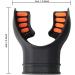 Justoop Scuba Diving Snorkeling Octopus Silicone Regulator Mouthpiece | Regulator Tie | Orange/Black/Yellow/Green - Buy Online on GoSupps.com