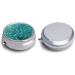 Buy Round Turquoise Pill Box - Small Dot Tiles Print 3 Compartment Portable Medicine Organizer - Decorative Metal Pocket Pill Case - Buy Online on GoSupps.com