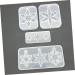 COHEALI 4 Pcs Coaster Molds Resin Molds Silicone Pendant Epoxy Mold Epoxy Resin Accessories Crystal Epoxy Mx2pcs Whitex2pcs - Buy Online on GoSupps.com