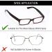 Chudian 60 Pairs Self-Adhesive Silicone Nose Pads for Glasses - Slipproof Transparent Pads for Sunglasses - Buy Online on GoSupps.com