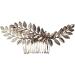 New 2025 Korean Fashion Metal Leaf Hair Combs Simple Headpieces For Women And New For Fashion Party Hairpins Clips Wedding Hair Jewelry Fashion Accessories Creative Gift - Buy Online on GoSupps.com