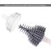 Bebamour 3 in 1 Stand Baby Bottle Brush Set - Soft Cleaning Brushes for Bottles, Teats, and Straws (Grey) - Buy Online on GoSupps.com
