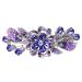 FRCOLOR Hairpin Rhinestone Clip Hair Barrettes for Women Purple Hair Barrettes Flower Crystal Hair Clips Diamond Hair Accessories Ponytail Clip Holders Rhinestones Alloy Crystal Back Miss
