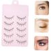 POPETPOP 5 Pairs Fake eyelashes Handmade Lashes Beauty Eyelashes Cosmetics Eyelashes Transparent Band Eyelash Cat Eyes Eyelashes 3D Faux Lashes chemical fiber girl False Eyelashes woman - Buy Online on GoSupps.com