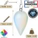 Esoteric Moonstone Pendulum - Water Drop Shape | Divinatory Radiesthesia Tool for Intuition & Insights (14g) - International Shipping Available - Buy Online on GoSupps.com