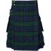 CEWIFO Slim Fit Red Scottish Kilt for Men | Regular Striped Goth Style | Modern Long Kilt with Fold | Perfect for Rock & Gothic Fashion - Buy Online on GoSupps.com