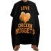 I Love Chicken Nuggets Printed Barber Cape Large Hair Cutting Haircut Capes Hairdressing Apron for Adults