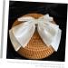 Didiseaon Bow Hairpin Hair Bow Satin Clips Bridal Hair Bow Chic Bow Headdress Bow Knot Hairpins Bow Ponytail Holders Girls Bow Hairclip Tiaras for Girls Temperament Miss White Decorate Alloy - Buy Online on GoSupps.com
