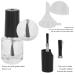 10 Pieces Crystal Clear Empty Nail Polish Bottles with Brush - 5ml Transparent Self-Filler Set with 2 Funnels & 10 Mixing Balls - Buy Online on GoSupps.com