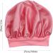 Satin Hair Towel Hair Plopping Towel - Elegant Satin Hair Towel for Women Chic Silk Hair Wrap Comfortable Hair Turban Wrap for Home Pink - Buy Online on GoSupps.com