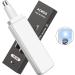 Acwoo Professional Nose Hair Trimmer for Men - Painless Ear & Nose Hair Remover with LED Light - Battery Operated (White) - Buy Online on GoSupps.com