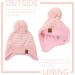 XIAOHAWANG Striped Winter Beanie Hat for Kids 4-8 Years - Pink (Hat+Scarf) - Buy Online on GoSupps.com