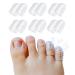 Jrery-KEY Silicone Toe Protector Gel Toe Caps 12 PCS Breathable Pinky Toe Protector for Women & Men Great for Blisters Corns Broken Toe Reduce Friction Little Toe Cushion Pads for Shoes