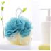 Healeved 8pcs Color Matching Bath Ball Body Scrubber Set - Natural Bath Sponges for Men and Women - Shower Poufs and Body Scrub Mitt - Buy Online on GoSupps.com